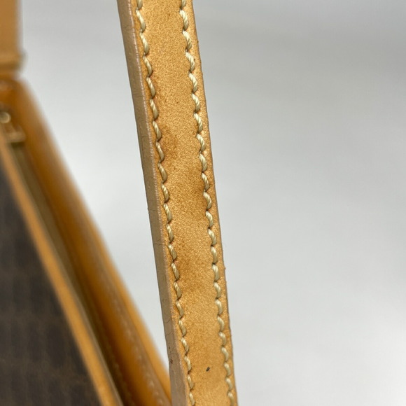 Celine Macadam Pattern Shoulder Canvas Shoulder Handbag Brown - Picture 4 of 7